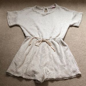 Pink Lily cream romper